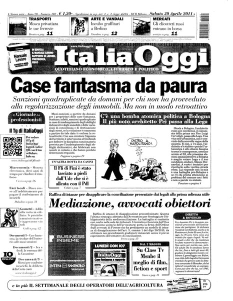 Italia oggi : quotidiano di economia finanza e politica